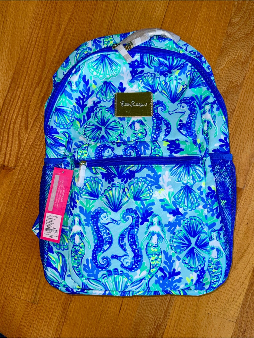 NWT Lilly Pulitzer Bahia Backpack Seeing Double Mermaid. Great for school